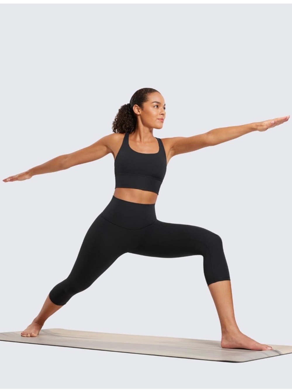 CRZ Yoga High Waisted Sculpt Capris Black XS NWT 🔥